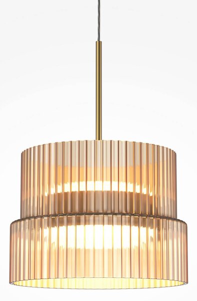 Maytoni Lampa wisząca Scala, możliwość ściemniania, brązowy / rdzawy, salon / jadalnia, szkło, nowoczesny