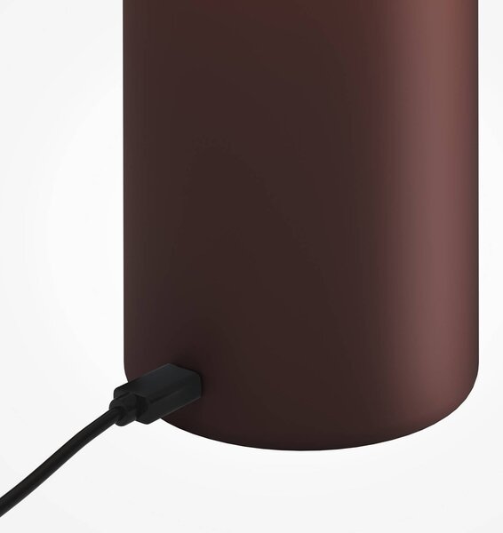 Maytoni Lampa stołowa Topo, możliwość ściemniania, czerwony, salon / jadalnia, metal, nowoczesny