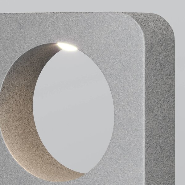 Maytoni Słupek oświetleniowy LED BETONE, wysokość 74 cm, szara, imitacja betonu, IP65 BETONE, aluminiowy / szary / cynkowy, beton, nowoczesny