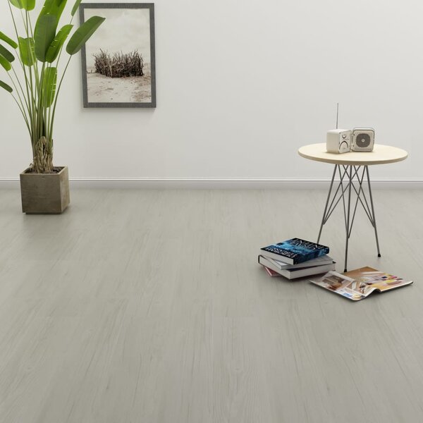 Samoprzylepne panele podłogowe, 4,46 m², 3 mm, PVC, jasnoszare