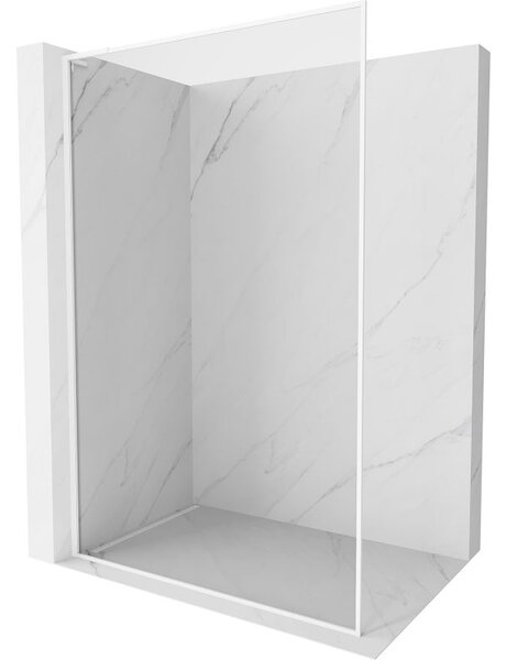 Mexen Kioto-F L ścianka prysznicowa Walk-in z ramką 80 x 202 cm, transparent 8 mm, biała - 800-080-174-20-00