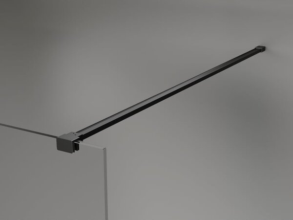 Mexen Kioto-X ścianka prysznicowa Walk-in 50 x 200 cm, transparent 10 mm, czarna - 800-050-101-70-00-X
