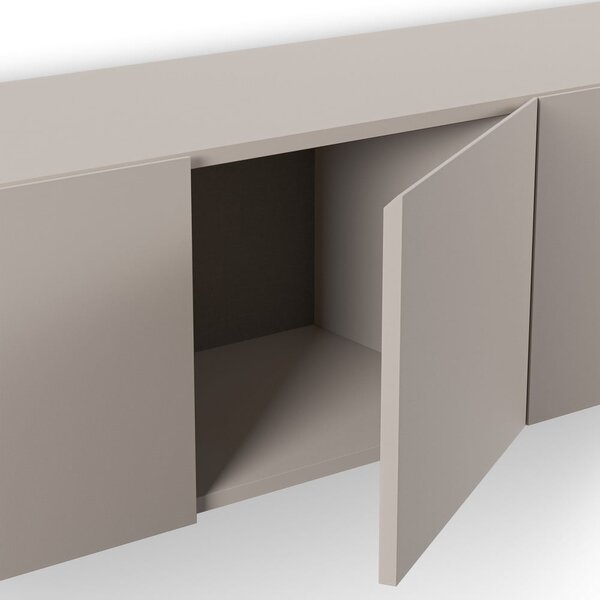 Kremowa szafka pod TV 180x38x35 cm Daroca – Marckeric