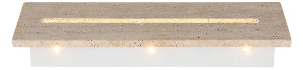 Globo Kinkiet Rojas, biały / opal, salon / jadalnia, kamień