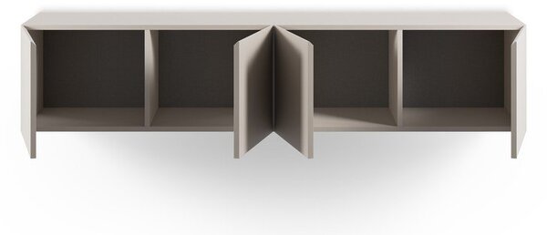 Kremowa szafka pod TV 180x38x35 cm Daroca – Marckeric