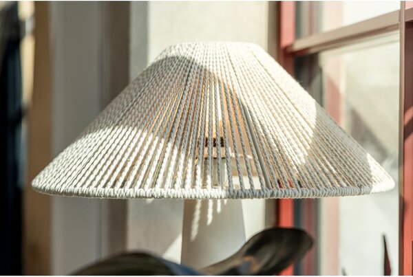 Beżowa lampa stołowa z tekstylnym kloszem (wysokość 50 cm) Favoro – Markslöjd