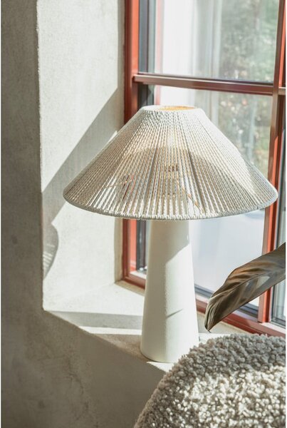 Beżowa lampa stołowa z tekstylnym kloszem (wysokość 50 cm) Favoro – Markslöjd