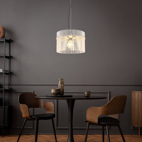 Globo Lampa wisząca Gorley, możliwość ściemniania, biały / opal, salon / jadalnia, szkło