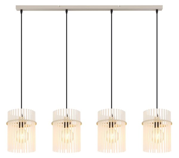 Globo Lampa wisząca Gorley, możliwość ściemniania, biały / opal, salon / jadalnia, szkło
