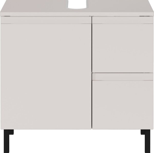 Kremowa niska szafka pod umywalkę 60x56 cm Salinas – Germania