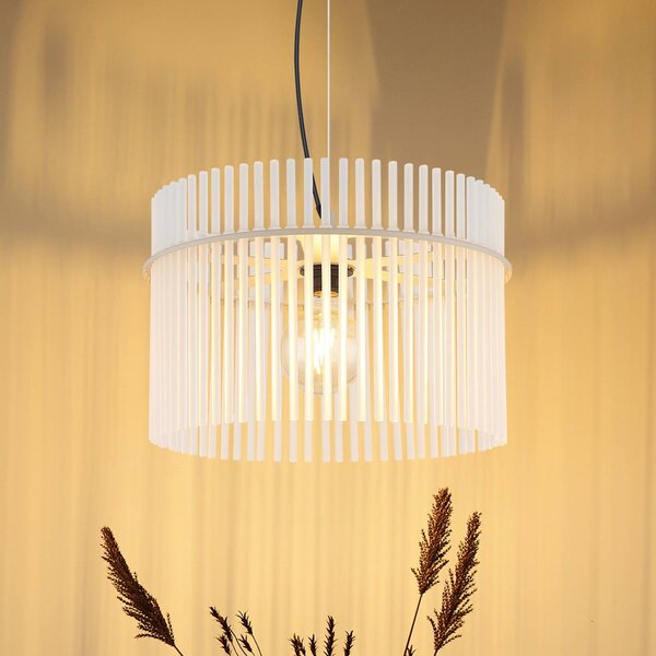 Globo Lampa wisząca Gorley, możliwość ściemniania, biały / opal, salon / jadalnia, szkło