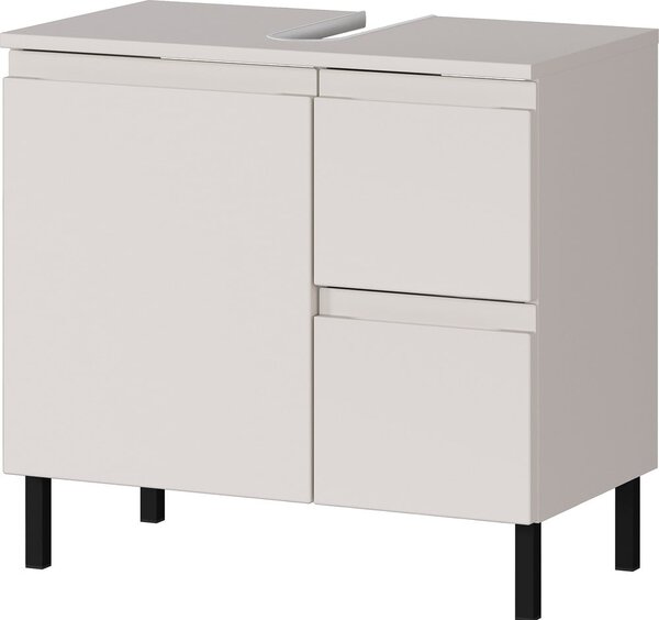 Kremowa niska szafka pod umywalkę 60x56 cm Salinas – Germania