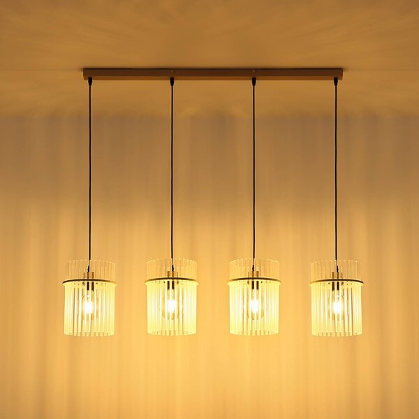 Globo Lampa wisząca Gorley, możliwość ściemniania, biały / opal, salon / jadalnia, szkło
