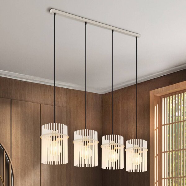 Globo Lampa wisząca Gorley, możliwość ściemniania, biały / opal, salon / jadalnia, szkło