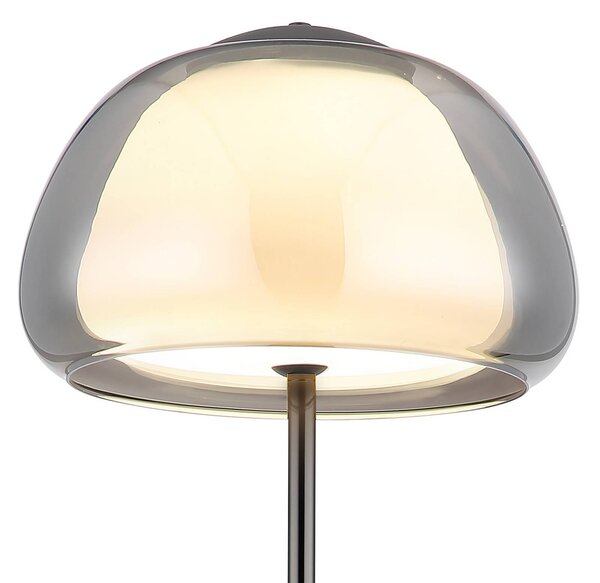 Globo Lampa stojąca Avila, możliwość ściemniania, aluminiowy / szary / cynkowy, salon / jadalnia, szkło
