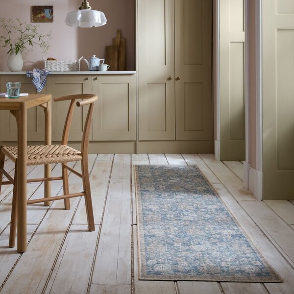 Niebieski chodnik odpowiedni do prania 60x230 cm Orelia Global – Flair Rugs
