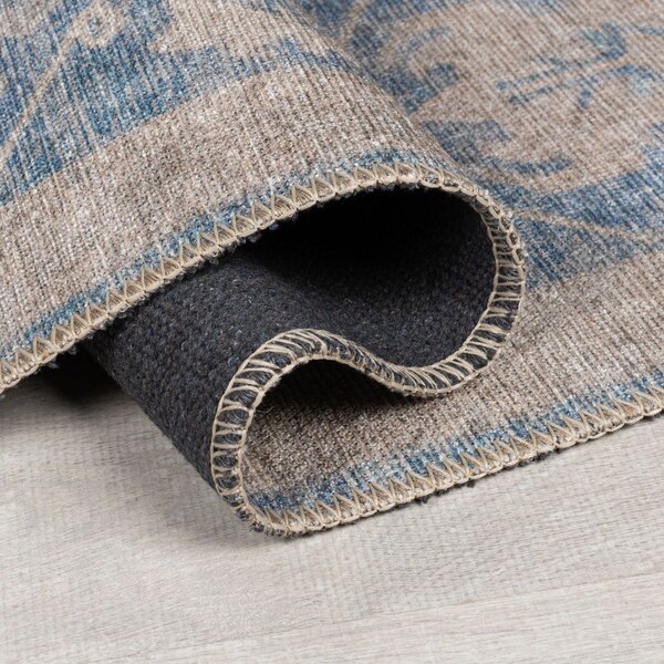 Niebieski chodnik odpowiedni do prania 60x230 cm Orelia Global – Flair Rugs