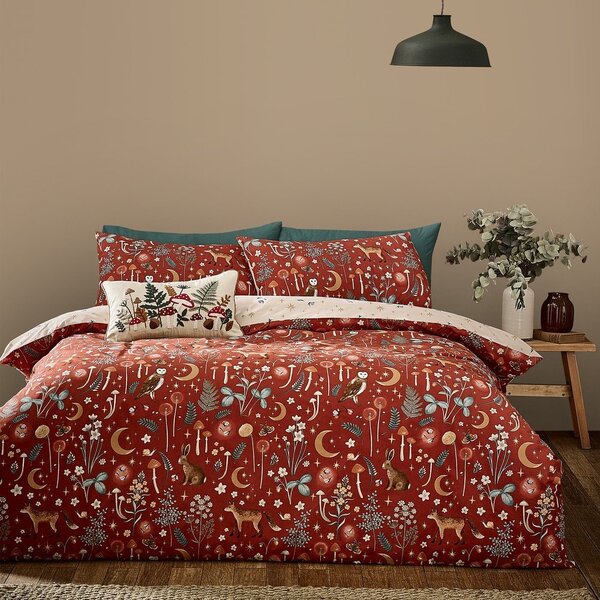 Ceglasta pościel jednoosobowa 135x200 cm Enchanted Twilight Animals – Catherine Lansfield