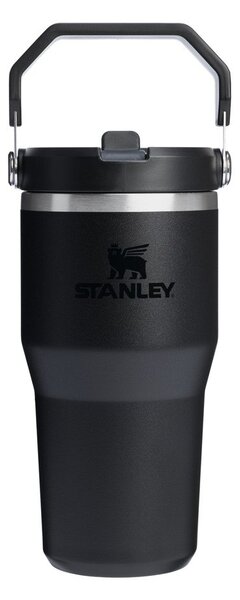 Czarny termos ze stali nierdzewnej 600 ml IceFlow™ Flip Straw 2.0 Tumbler Black – Stanley