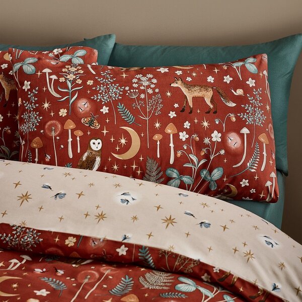 Ceglasta pościel jednoosobowa 135x200 cm Enchanted Twilight Animals – Catherine Lansfield