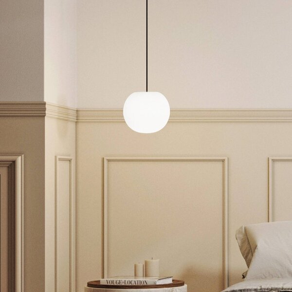 Casablanca Lampa wisząca Acai, możliwość ściemniania, biały / opal, salon / jadalnia, szkło