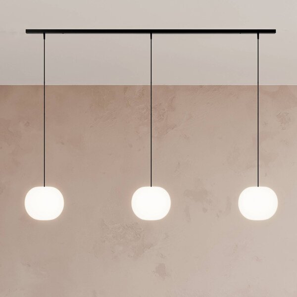 Casablanca Lampa wisząca Acai, możliwość ściemniania, biały / opal, salon / jadalnia, szkło