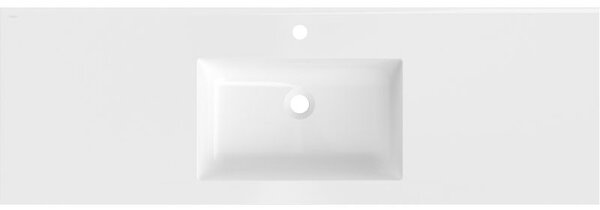 Mexen Otis umywalka wpuszczana w blat 141 x 46,5 cm, biała połysk - 25181400
