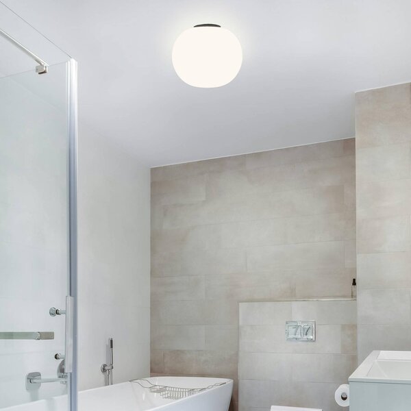 Casablanca Lampa sufitowa Acai, możliwość ściemniania, biały / opal, salon / jadalnia, szkło