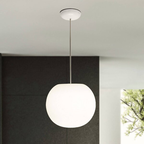 Casablanca Lampa wisząca Acai, możliwość ściemniania, biały / opal, salon / jadalnia, szkło