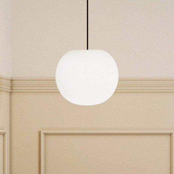 Casablanca Lampa wisząca Acai, możliwość ściemniania, biały / opal, salon / jadalnia, szkło