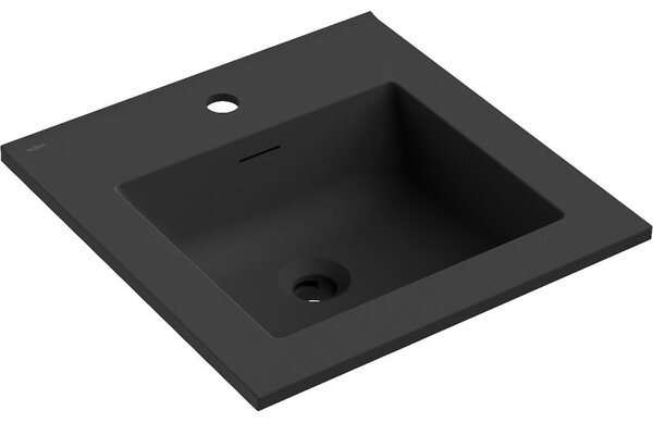 Mexen Otis umywalka wpuszczana w blat 46 x 46,5 cm, czarna mat - 25184571