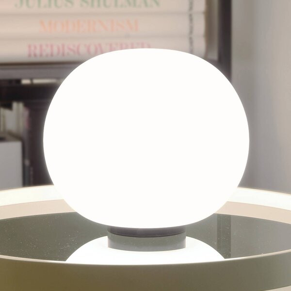 Casablanca Lampa stołowa Acai, biały / opal, salon / jadalnia, szkło
