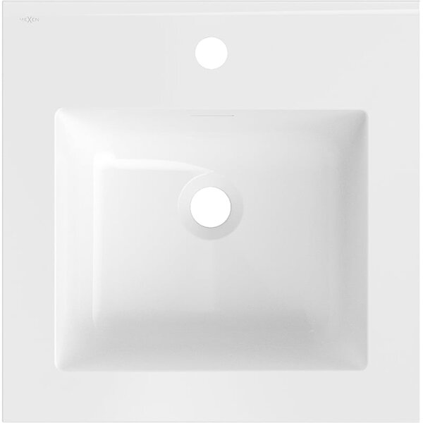 Mexen Otis umywalka wpuszczana w blat 46 x 46,5 cm, biała połysk - 25184500