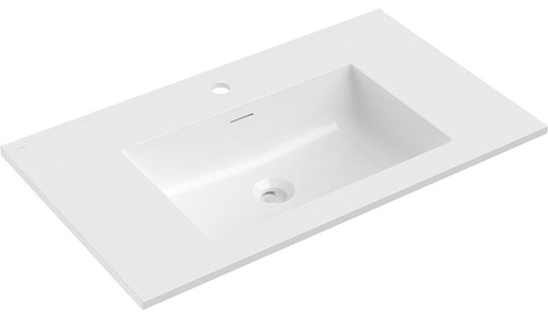 Mexen Otis umywalka wpuszczana w blat 81 x 46,5 cm, biała połysk - 25188000