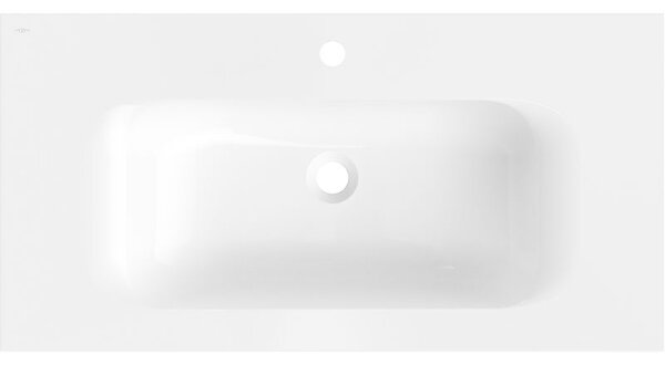 Mexen Vela umywalka wpuszczana w blat 91 x 46,5 cm, biała połysk - 25239000