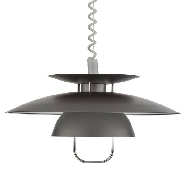 Lampa wisząca Nadija Lindby, możliwość ściemniania, aluminiowy / szary / cynkowy, kuchnia, metal, skandynawski