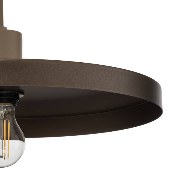 Lampa wisząca Sila TK Lighting, możliwość ściemniania, brązowy / rdzawy, salon / jadalnia, metal, nowoczesny