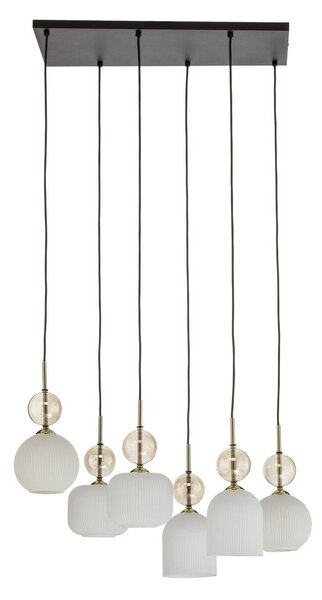 Lampa wisząca Sophia TK Lighting, możliwość ściemniania, biały / opal, salon / jadalnia, szkło, nowoczesny
