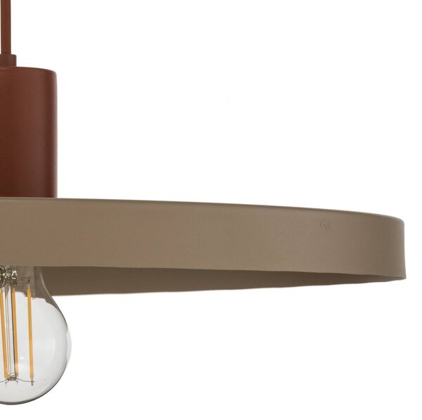 Lampa wisząca Sila TK Lighting, możliwość ściemniania, kremowy / amber, salon / jadalnia, metal, nowoczesny