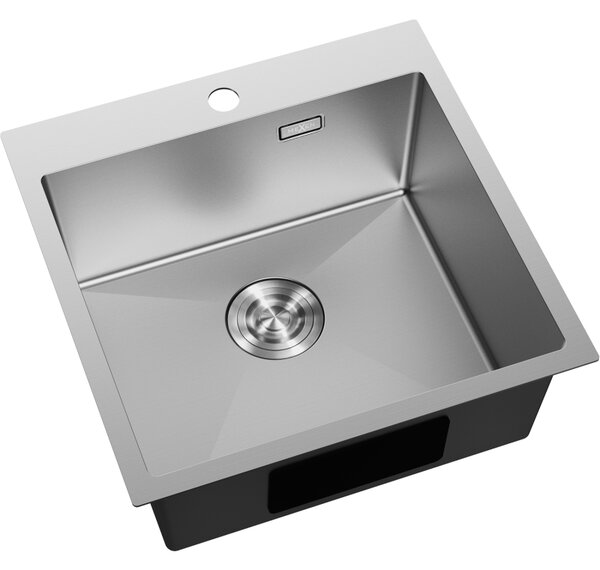 Mexen Solix zlewozmywak stalowy 1-komorowy 500 x 500 mm, inox - 6407501000-01