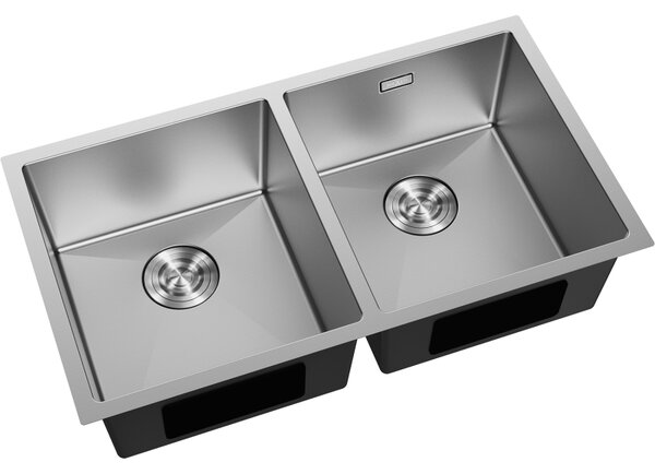 Mexen Binox zlewozmywak stalowy 2-komorowy 800 x 450 mm, inox - 6421802000-01