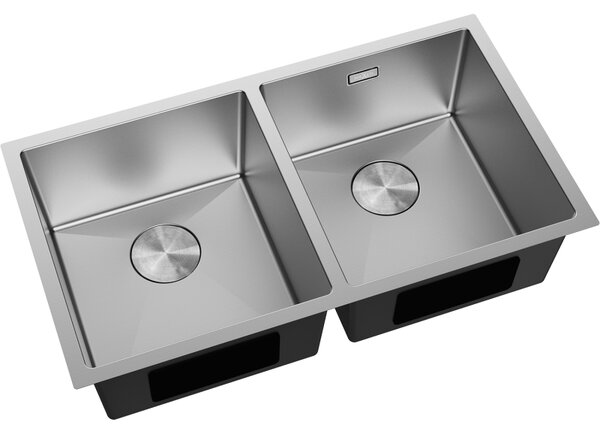 Mexen Binox zlewozmywak stalowy 2-komorowy 800 x 450 mm, inox - 6421802000-01