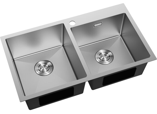 Mexen Xorin zlewozmywak stalowy 2-komorowy 780 x 450 mm, inox - 6441782000-01