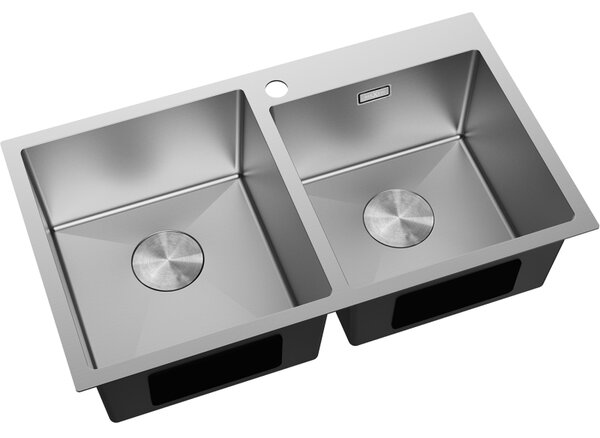 Mexen Xorin zlewozmywak stalowy 2-komorowy 780 x 450 mm, inox - 6441782000-01