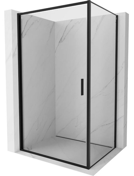 Mexen Exo kabina prysznicowa uchylna 100 x 90 cm, transparent, czarna - 817-100-090-70-00