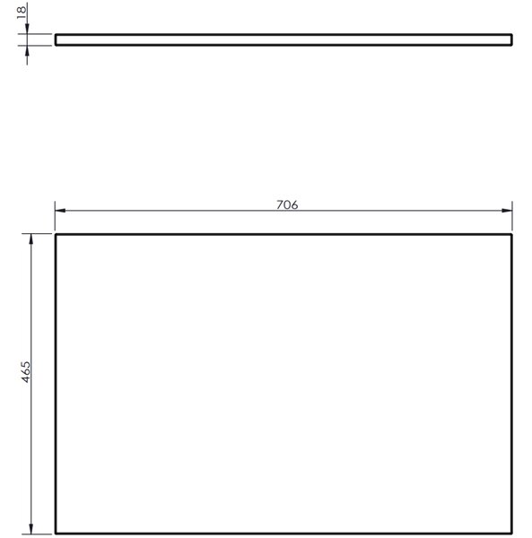 Mexen Rivel szafka łazienkowa podumywalkowa 70 cm z blatem, 2 szuflady, ryflowana , orzech - 91A20-07047-2-BFFC86
