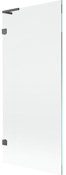 Mexen Lunar L parawan nawannowy 1-skrzydłowy 80 x 150 cm, transparent, gun gray szczotkowany - 897L-080-000-66-00
