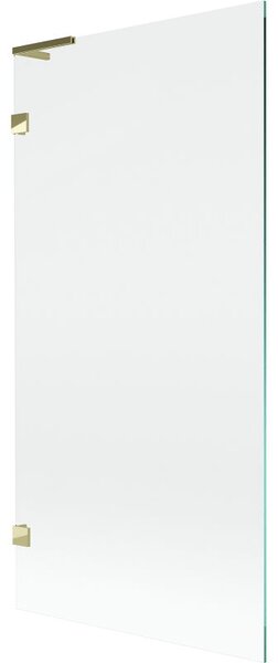 Mexen Lunar L parawan nawannowy 1-skrzydłowy 90 x 150 cm, transparent, złoty - 897L-090-000-50-00