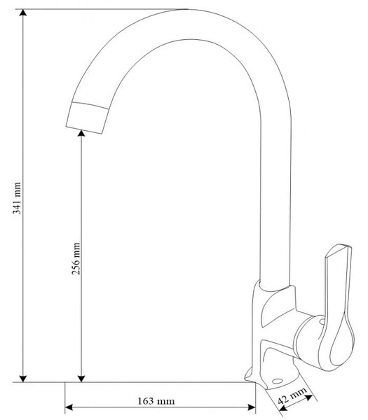 Mexen Sabre bateria kuchenna, chrom - 72190-00