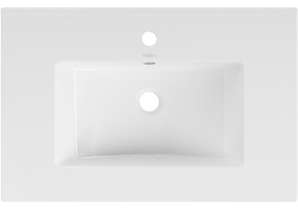 Mexen Atena umywalka wpuszczana w blat 71 x 46 cm, biała - 25017000